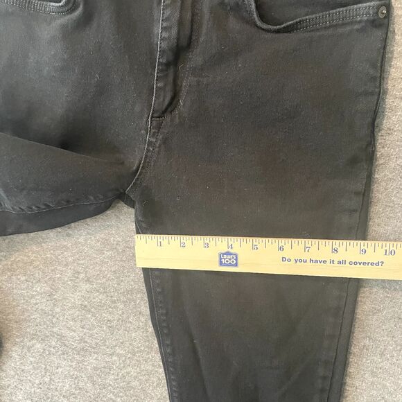 RIVER ISLAND Men's Mid-Rise Slim Tapered JIMMY Black Denim Jeans Size 30/32 x26 - Picture 15 of 16